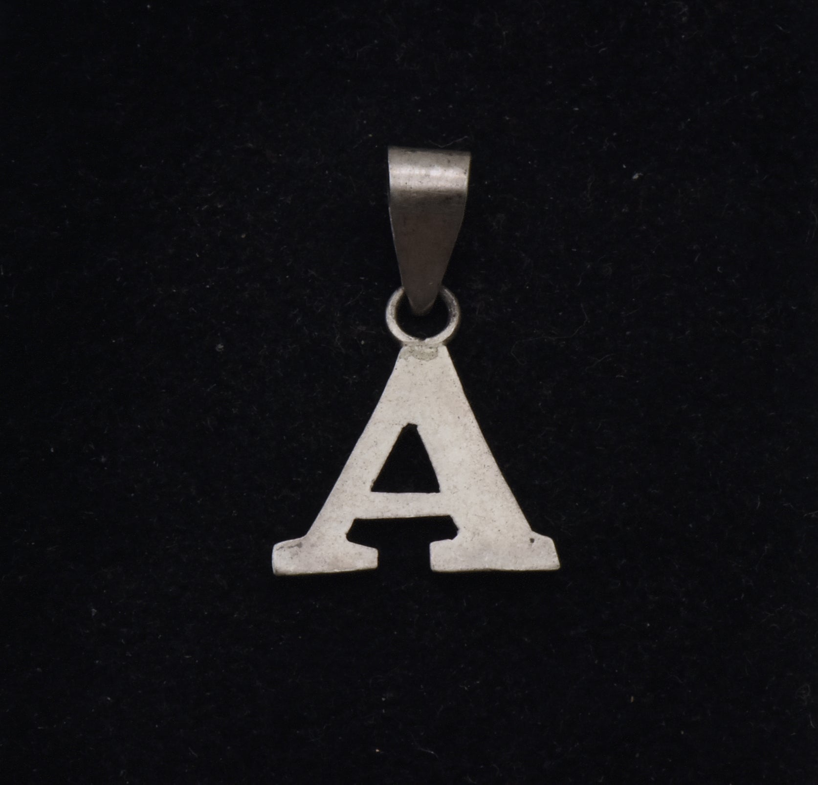Vintage Handmade Sterling Silver A Pendant