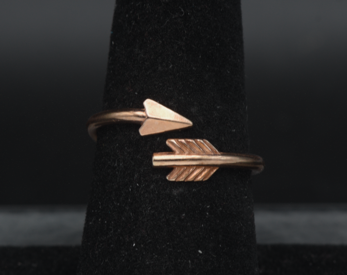 Alex and Ani - Vintage Sterling Silver Copper Tone Arrow Band - Size 7+