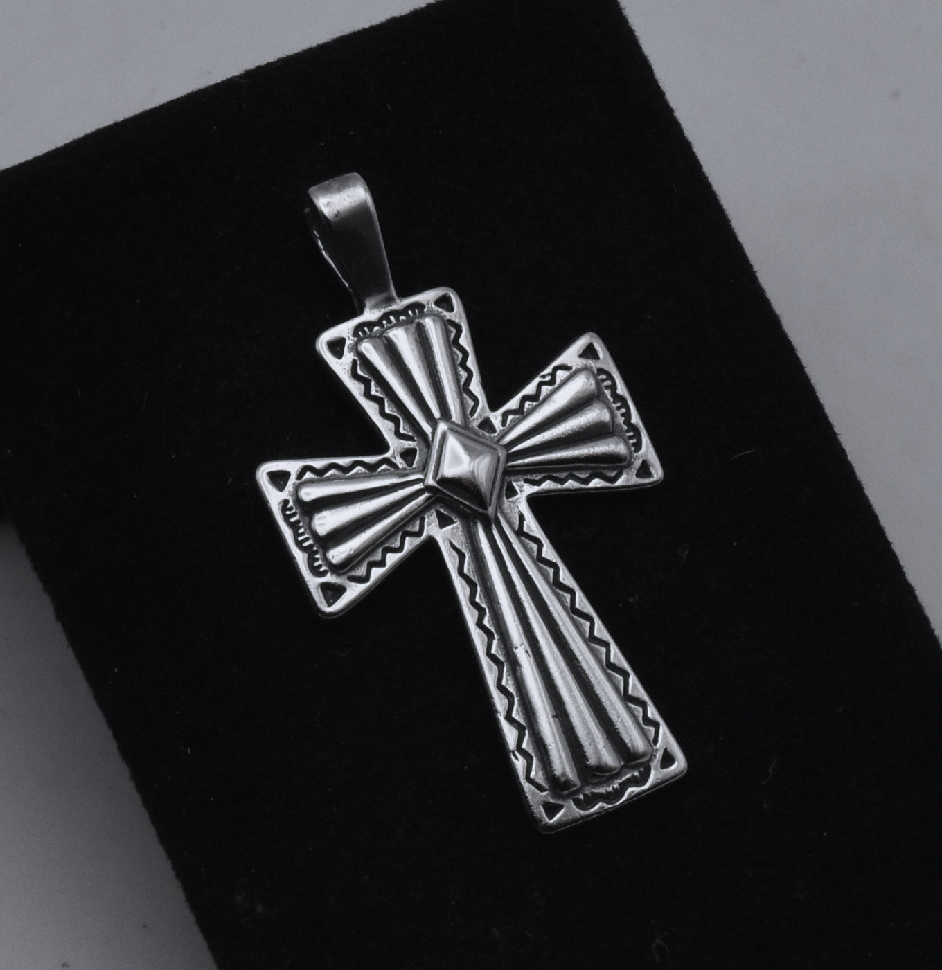 Vintage Sterling Silver Cross Pendant