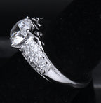 Diamonique - Sterling Silver Cubic Zirconia Ring