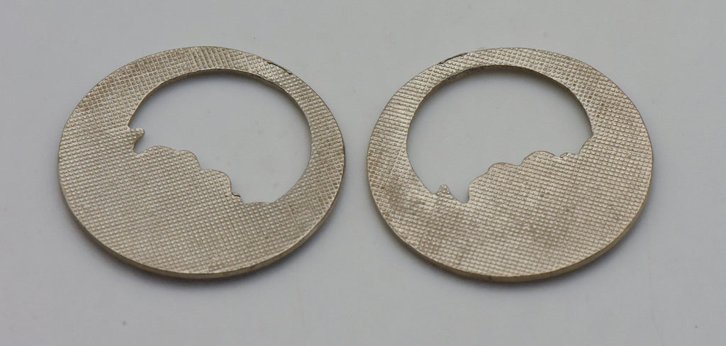 Vintage Pair of Enamel Earrings Parts