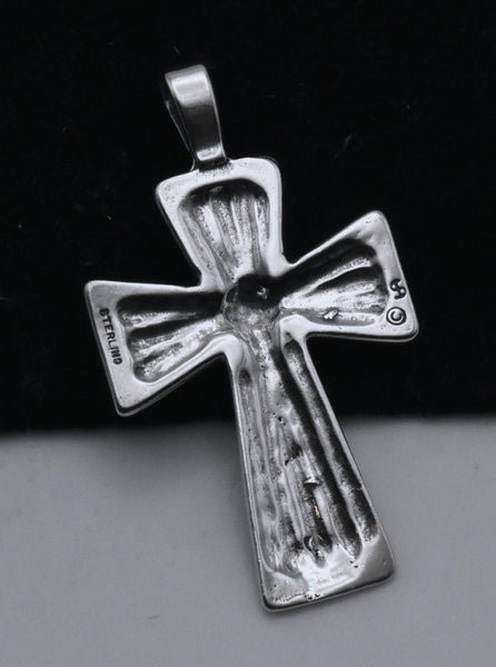 Vintage Sterling Silver Cross Pendant