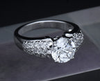 Diamonique - Sterling Silver Cubic Zirconia Ring