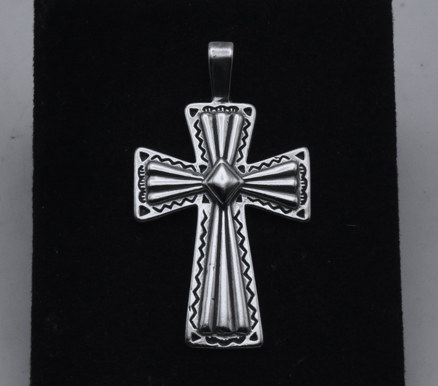 Vintage Sterling Silver Cross Pendant