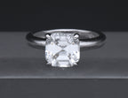 Sterling Silver Asscher Cut Cubic Zirconia Solitaire Ring - Size 6.25