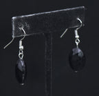 Vintage Faux Amethyst Bead Dangle Earrings
