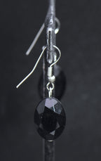 Vintage Faux Amethyst Bead Dangle Earrings