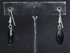 Vintage Faux Amethyst Bead Dangle Earrings