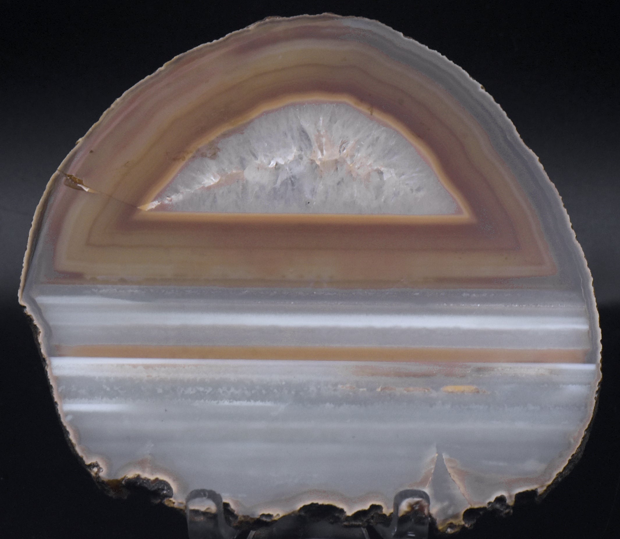 Polished Waterline Agate Slice - 119g