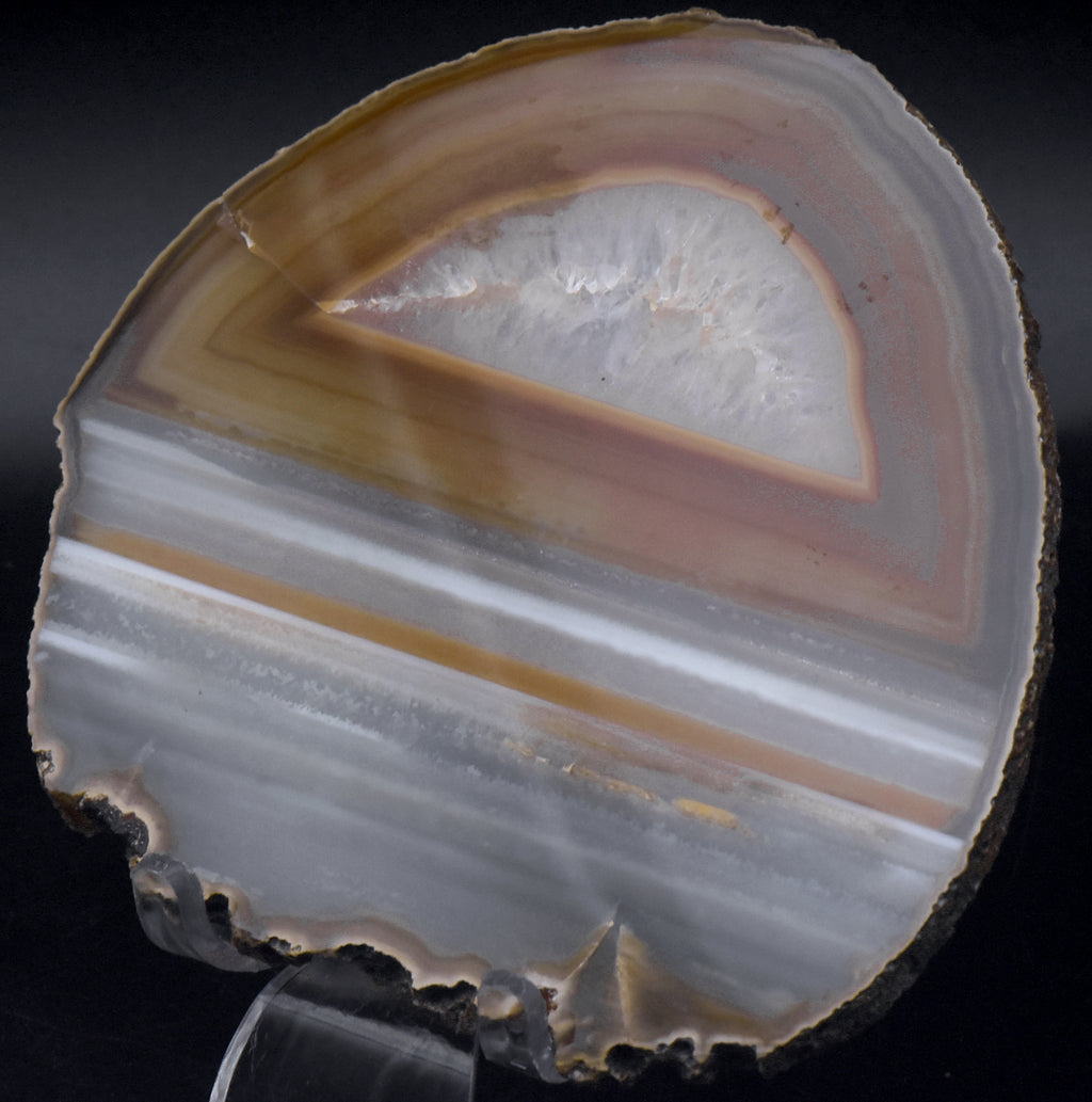 Polished Waterline Agate Slice - 119g