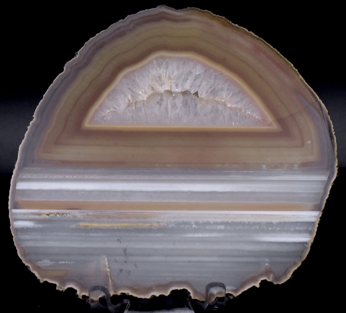 Polished Waterline Agate Slice - 119g