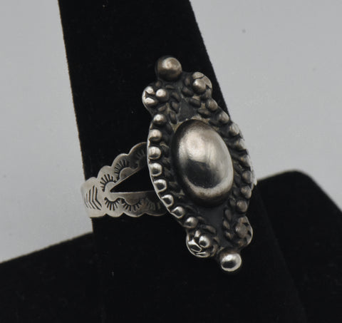 Vintage Handcrafted Sterling Silver Adjustable Ring