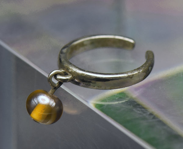 Vintage Adjustable Dangle Bead Toe Ring