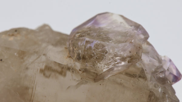 Amethyst Scepter on Smoky Quartz Crystal - Greece