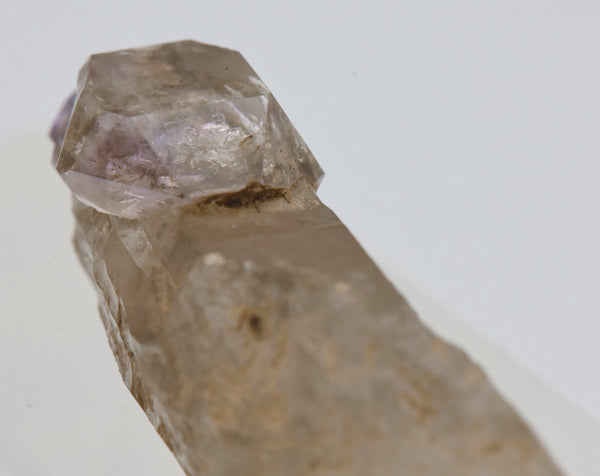 Amethyst Scepter on Smoky Quartz Crystal - Greece