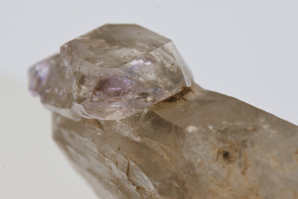 Amethyst Scepter on Smoky Quartz Crystal - Greece