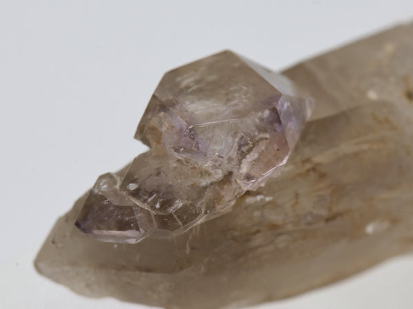 Amethyst Scepter on Smoky Quartz Crystal - Greece