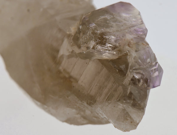 Amethyst Scepter on Smoky Quartz Crystal - Greece