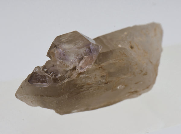 Amethyst Scepter on Smoky Quartz Crystal - Greece