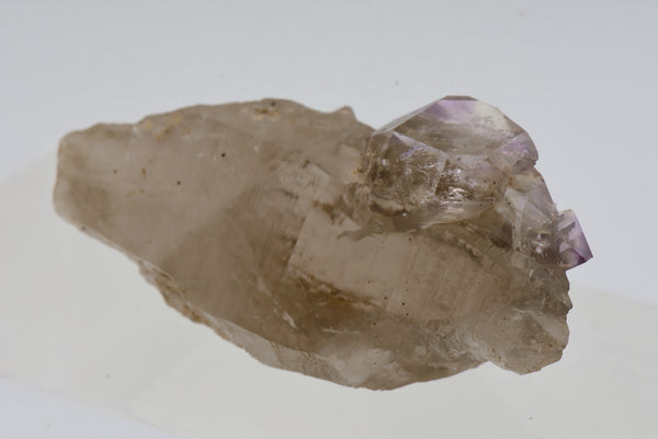 Amethyst Scepter on Smoky Quartz Crystal - Greece