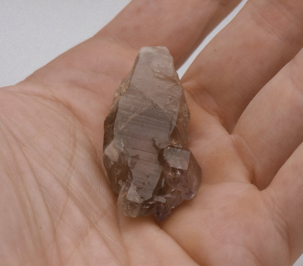 Amethyst Scepter on Smoky Quartz Crystal - Greece