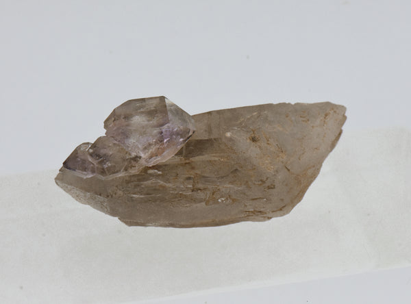 Amethyst Scepter on Smoky Quartz Crystal - Greece