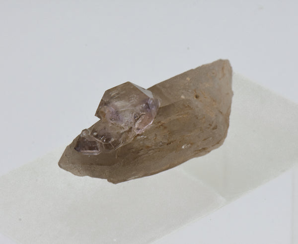 Amethyst Scepter on Smoky Quartz Crystal - Greece