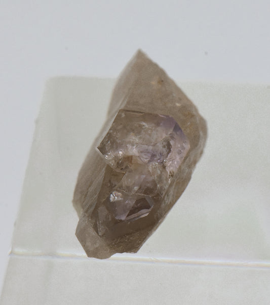 Amethyst Scepter on Smoky Quartz Crystal - Greece