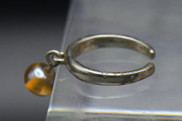 Vintage Adjustable Dangle Bead Toe Ring