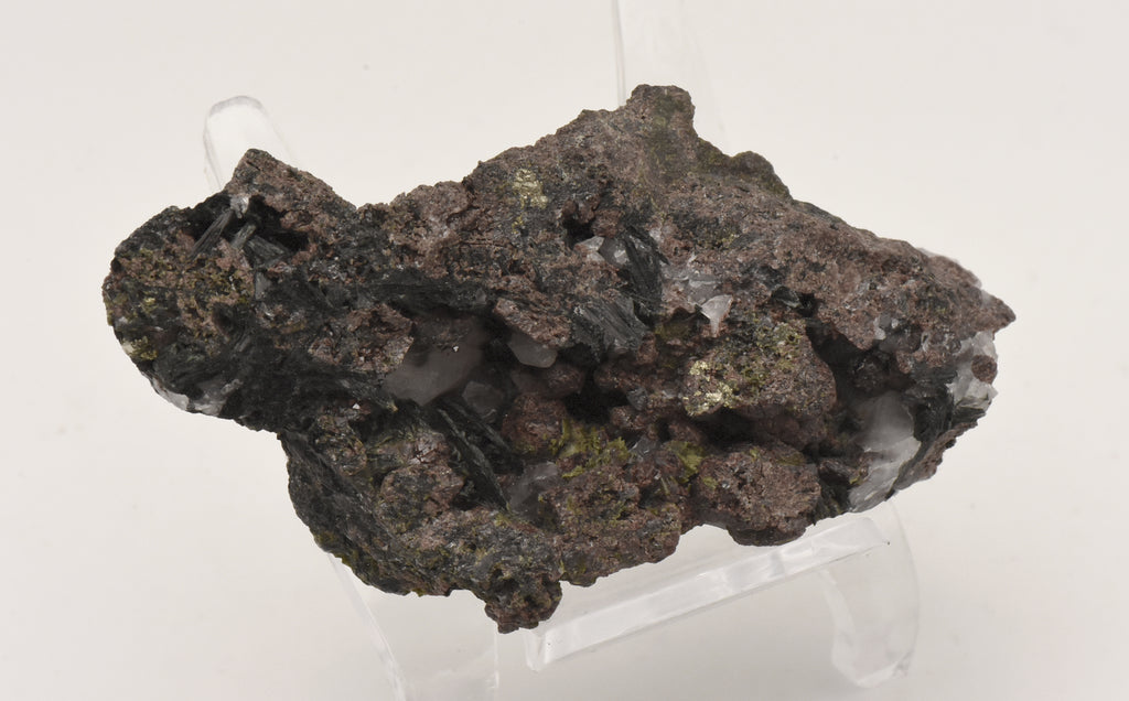Andradite and Ferropargasite Mineral Specimen - Spain