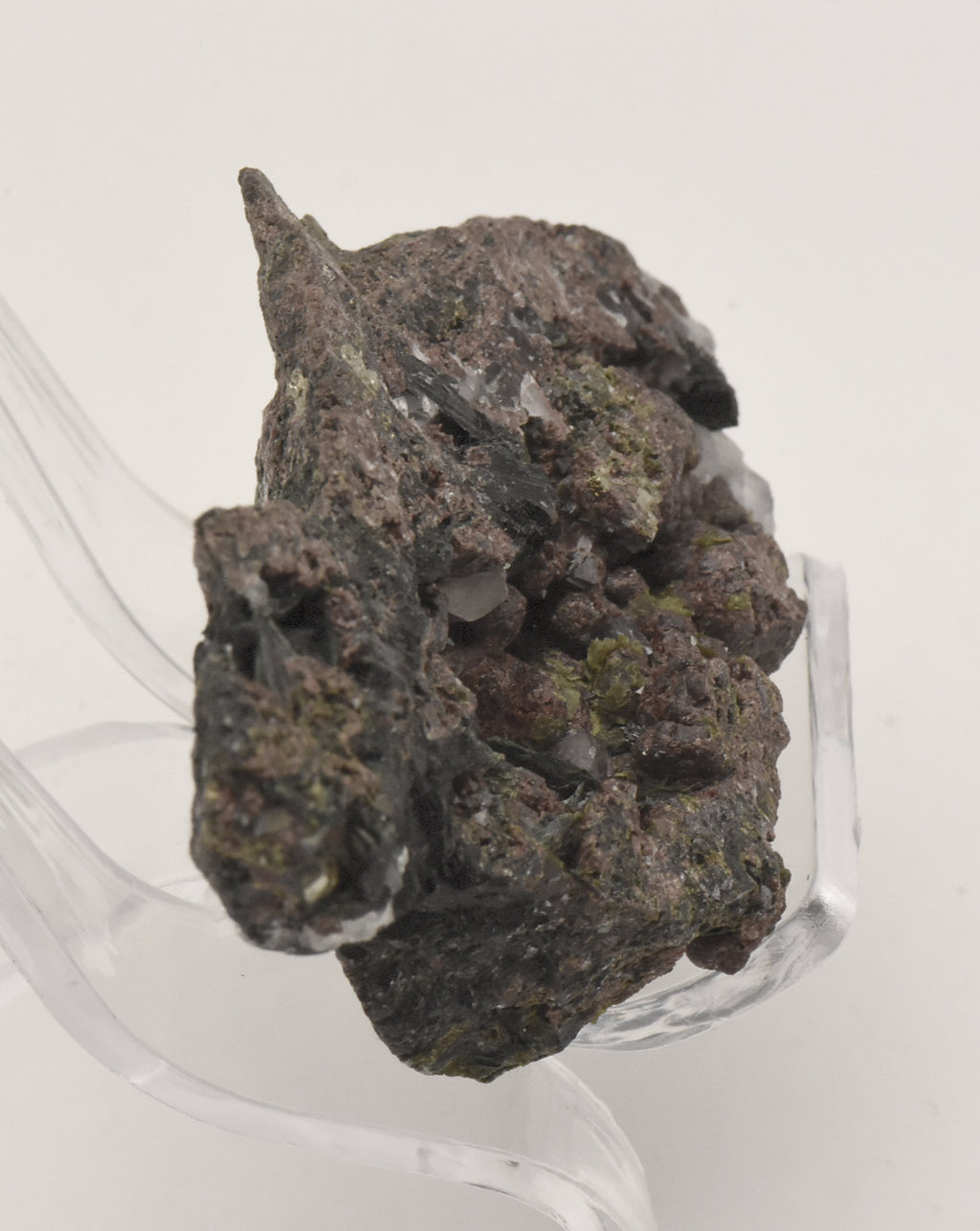 Andradite and Ferropargasite Mineral Specimen - Spain