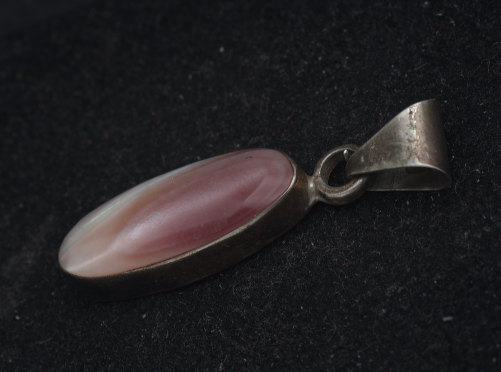 Vintage Handmade Mexican Inlaid Shell Pendant