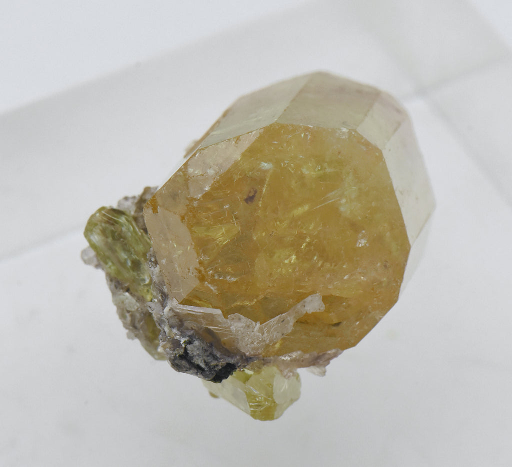 Stunning Yellow Fluorapatite Crystal Mineral Specimen - Mexico