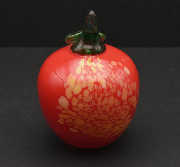 Vintage Handmade Art Glass Apple