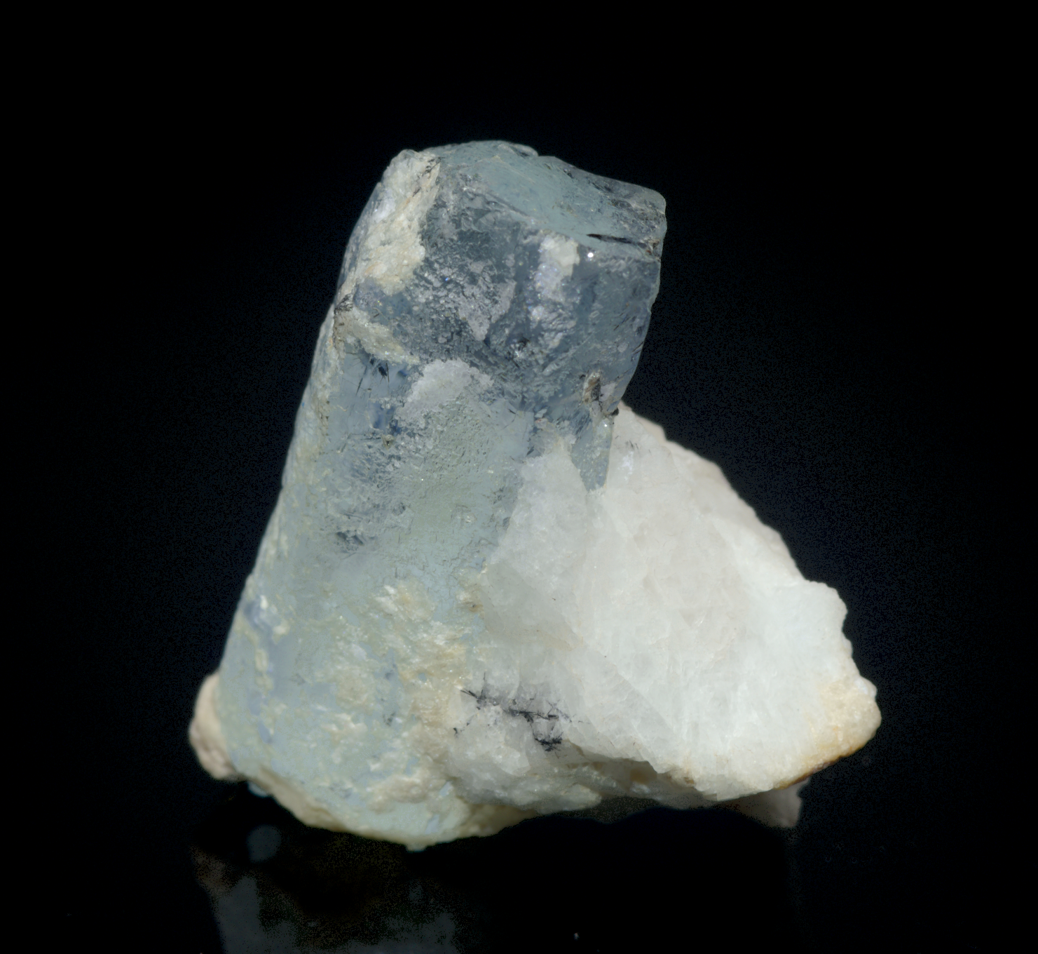 Etched Aquamarine Crystal Mineral Specimen - 15g