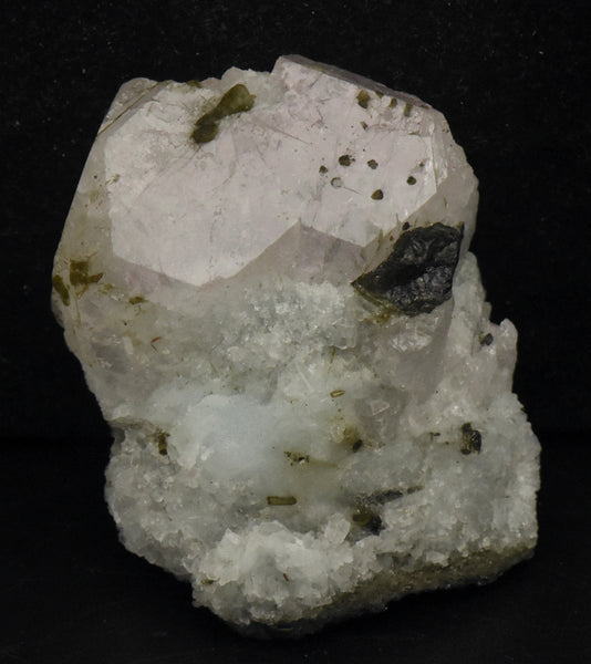 Morganite with Aquamarine and Green Tourmaline Crystal Cluster - Afghanistan