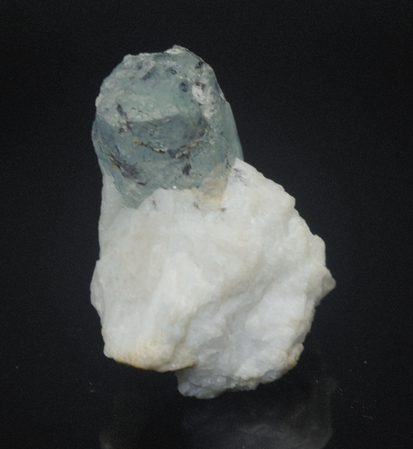 Etched Aquamarine Crystal Mineral Specimen - 15g