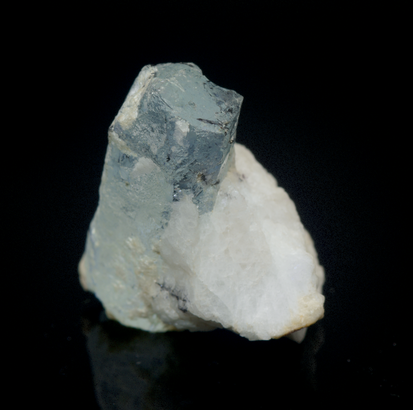 Etched Aquamarine Crystal Mineral Specimen - 15g