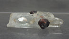 Aquamarine with Garnets Crystal MIneral Specimen - Pakistan