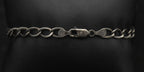 Vintage Sterling Silver White Rabbit Alice in Wonderland Charm Bracelet - 7.25"