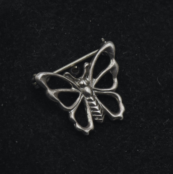 Vintage Sterling Silver Butterfly Brooch