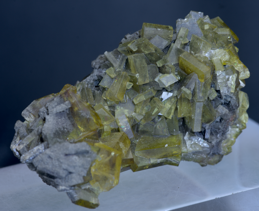 Yellow Barite Crystal Cluster Mineral Specimen  - Arizona