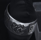 Vintage Sterling Silver Native American Bear Cuff Bracelet