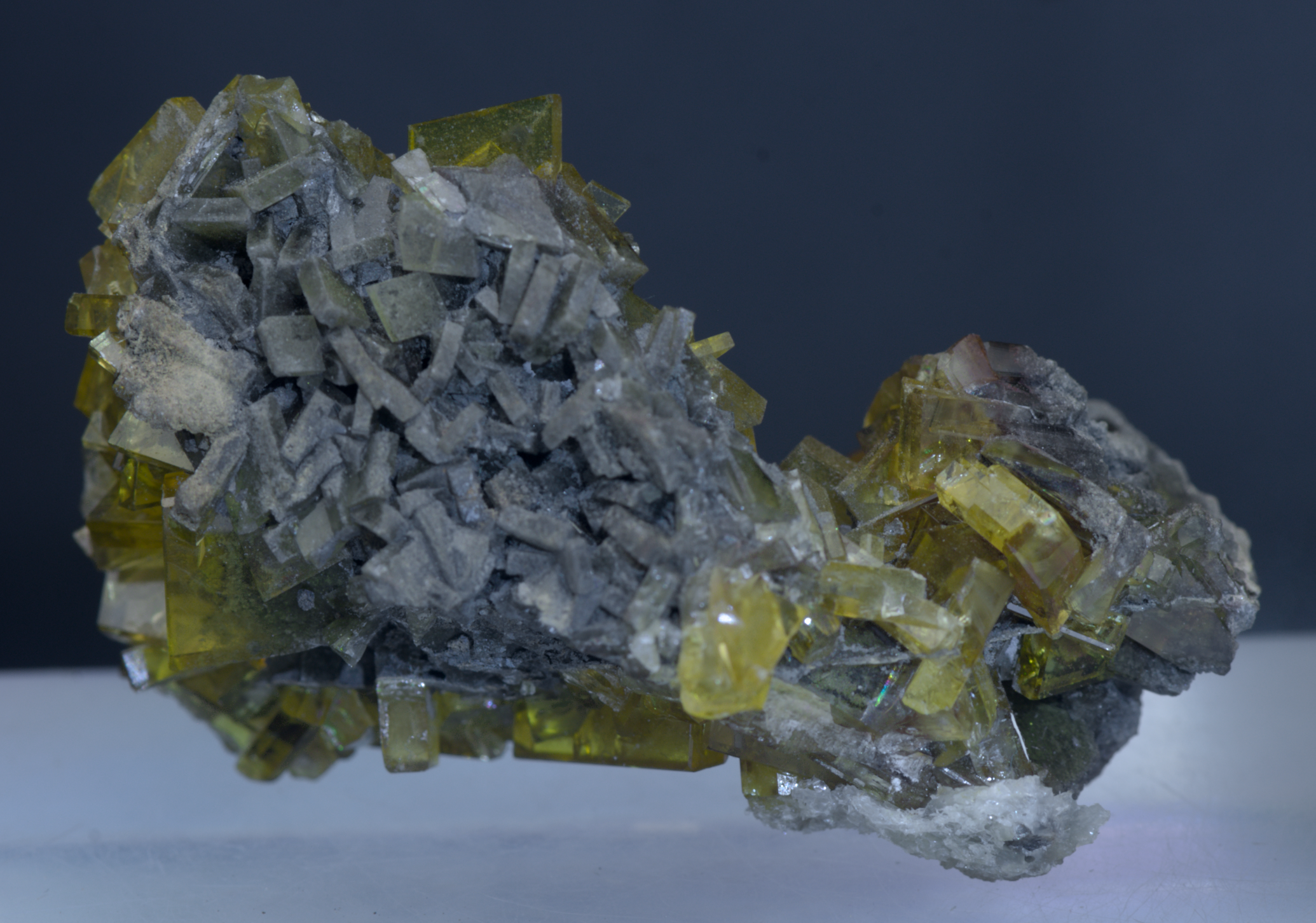 Yellow Barite Crystal Cluster Mineral Specimen  - Arizona