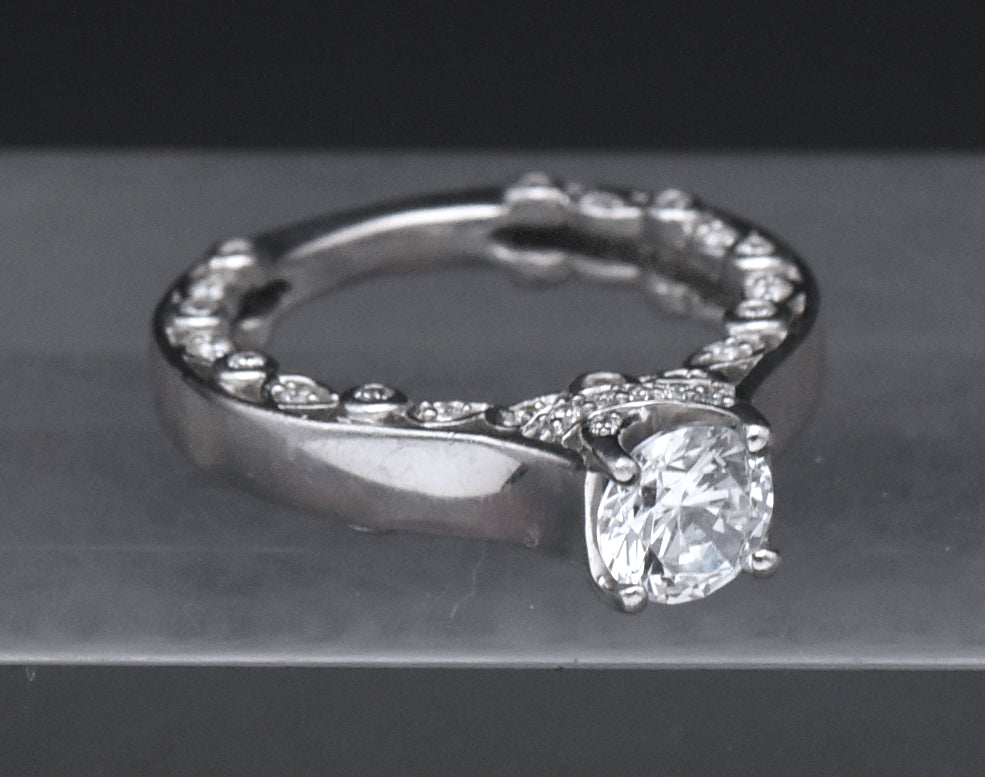 Sterling Silver Cubic Zirconia Ring - Size 7