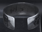Vintage Sterling Silver Native American Bear Cuff Bracelet