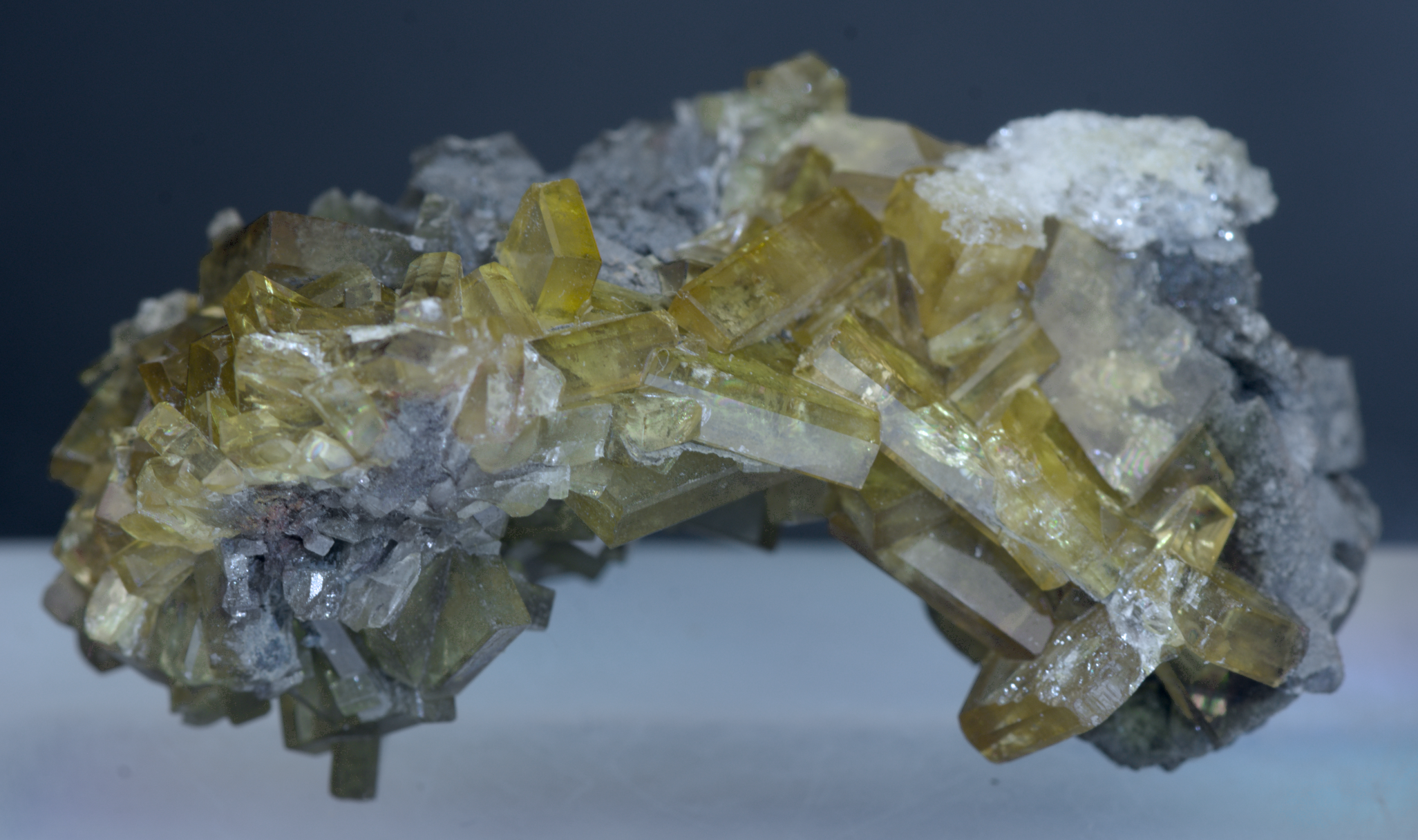 Yellow Barite Crystal Cluster Mineral Specimen  - Arizona