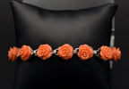 Vintage Rose Link Bracelet