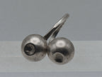 Vintage Handmade Sterling Silver Ball Bypass Ring - Damage