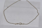 Vintage Sterling Silver Ball Link Chain Anklet - 9.25"